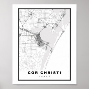 Poster Carte de Corpus Christi