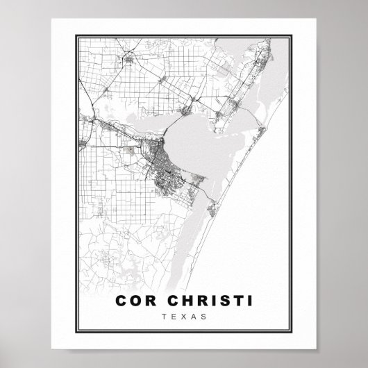 Poster Carte de Corpus Christi (Devant)