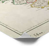 Poster Carte de Corse (Coin)