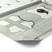 Poster Carte de Corse (Coin)