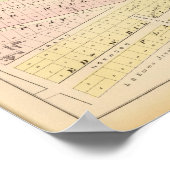 Poster Carte de Cranston, RI (Coin)