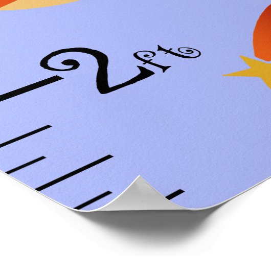 Poster Carte de croissance des fusées spatiales Garder à  (Coin)