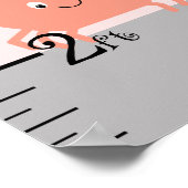 Poster Carte de croissance Girly Ocean Life Gardez à 8x44 (Coin)