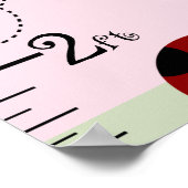 Poster Carte de croissance Red & Black Ladybugs Gardez à  (Coin)