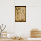 Poster Carte de Da Silvestra aux mines du roi Salomon (Cuisine)