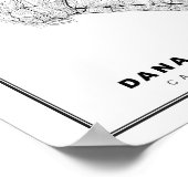Poster Carte de Dana Point (Coin)