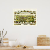 Poster Carte de Derry, New Hampshire de 1898 (Cuisine)