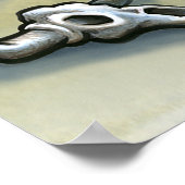 Poster Carte de dessin du Texas (Coin)