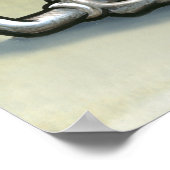 Poster Carte de dessin du Texas (Coin)