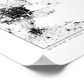 Poster Carte de données du recensement de la ville du Can (Coin)