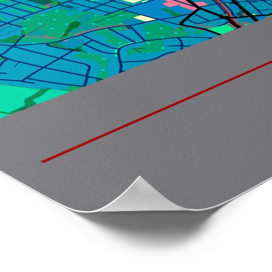 Poster Carte de Dresde (Coin)