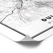 Poster Carte de Duluth (Coin)
