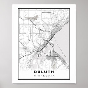 Poster Carte de Duluth