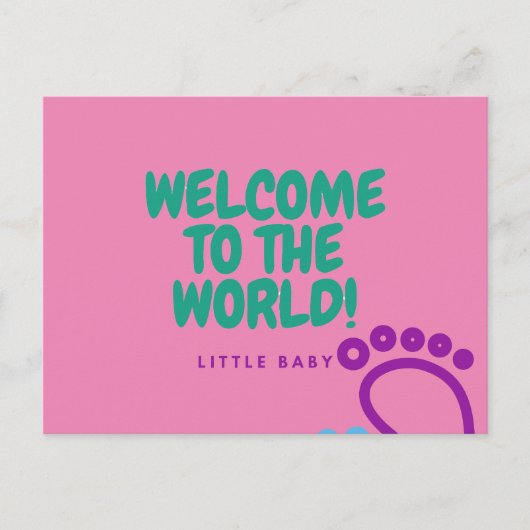 Poster carte de félicitations bébé (Devant)