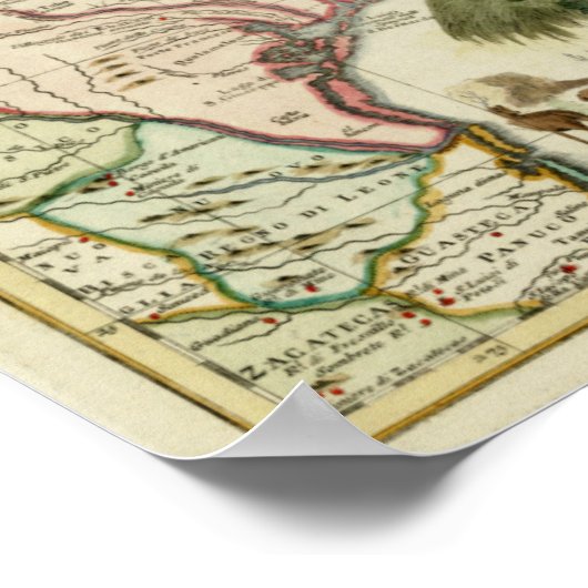 Poster Carte de Floride 1740 (Coin)