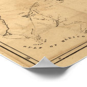 Poster Carte de Floride 1846 (Coin)