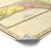 Poster Carte de Floride 2 (Coin)