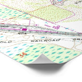 Poster Carte de Floride Lakeland (1975) (Coin)