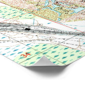 Poster Carte de Floride Lakeland (1994) (Coin)