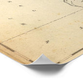 Poster Carte de Géorgie par Arrowsmith (Coin)