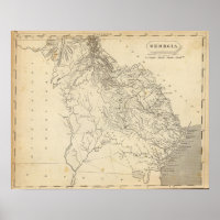 Carte de Géorgie par Arrowsmith