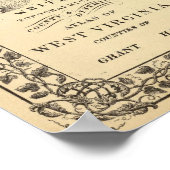 Poster Carte de Grant, comtés de Hardy (Coin)