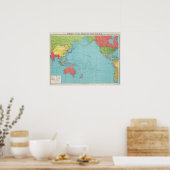 Poster Carte de guerre du Pacifique de Philips, 1945 (Cuisine)