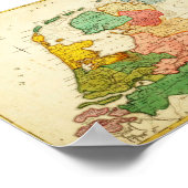 Poster Carte de Holland 1809 - Royaume de Hollande (Coin)