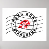 Carte de Hong Kong, Timbre de passeport postal