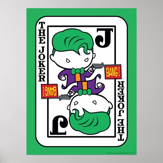 Poster Carte de jeu Chibi Joker (Devant)