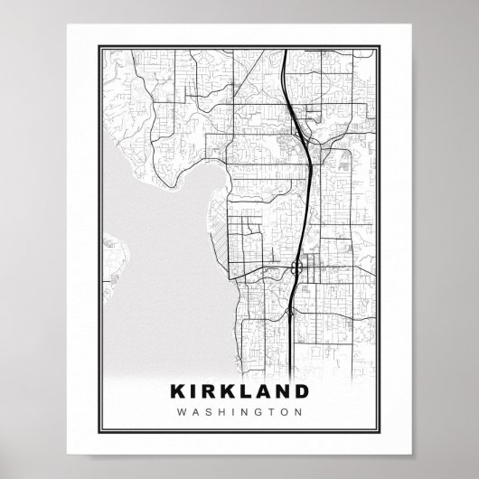 Poster Carte de Kirkland (Devant)