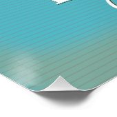 Poster Carte de Korčula Croatie (Coin)