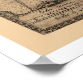 Poster Carte de la baie de Chesapeake Virginia 1590 (Coin)