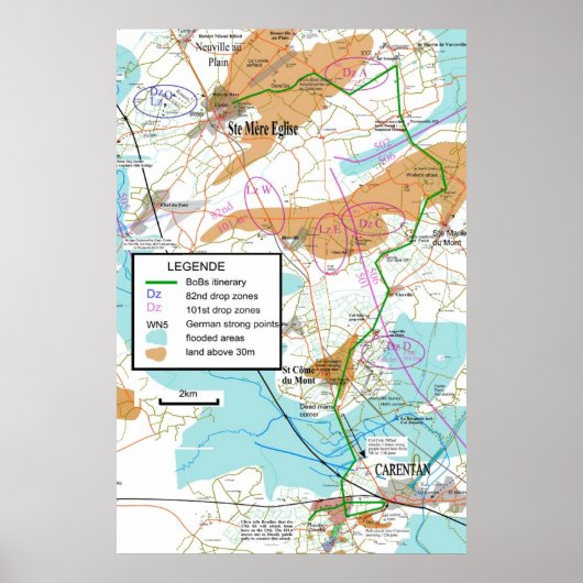 Poster Carte de la bande des Frères. (Devant)