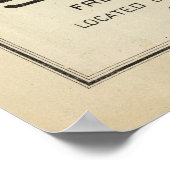 Poster Carte de la CA Old Sanger (1891) (Coin)