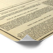 Poster Carte De La Caroline Du Nord (Coin)