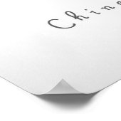 Poster Carte de la Chine | Crystal Diamond Style Artwork (Coin)