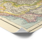 Poster Carte de la Chine et du Japon (Coin)