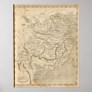 Poster Carte de la Chine par Arrowsmith