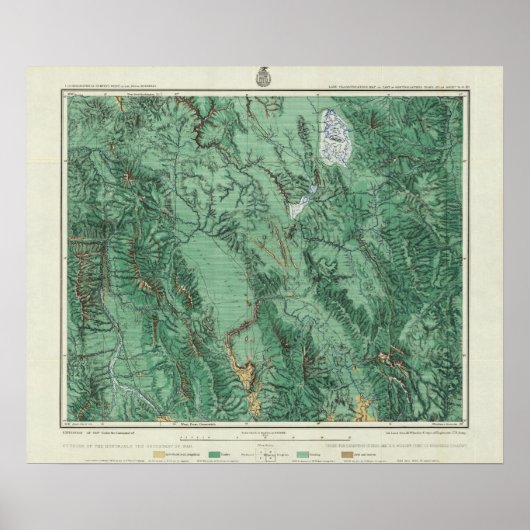 Poster Carte de la classification des terres de l'Idaho (Devant)