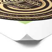 Poster Carte de la Colombie (Coin)