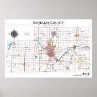 Carte de la commune de Kankakee