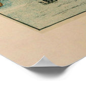 Poster Carte de la côte du sud de la Californie (1897) (Coin)