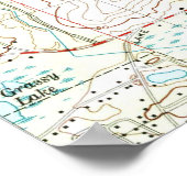 Poster Carte de la Floride de Tallahassee (1999) (Coin)