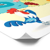 Poster Carte de la France (Coin)