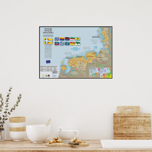 Poster Carte de la Frise (Cuisine)