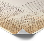 Poster Carte de la Galice avec la route de l'armée frança (Coin)