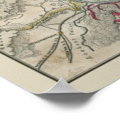 Poster Carte de la guerre civile de Chattanooga et de la  (Coin)