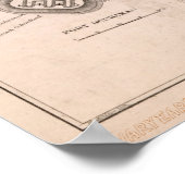 Poster Carte de la guerre civile de Fort Fisher (Coin)