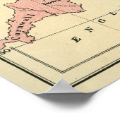 Poster Carte de la guerre des Roses (Coin)